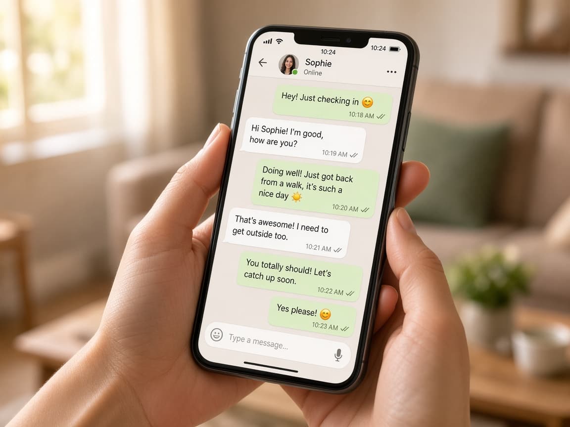 Companion messaging during a patient session